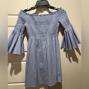 Gianni Bini smocked off the shoulder dress